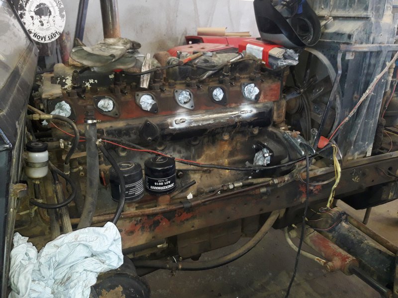 Svaření bloku motoru - motor zetor 1