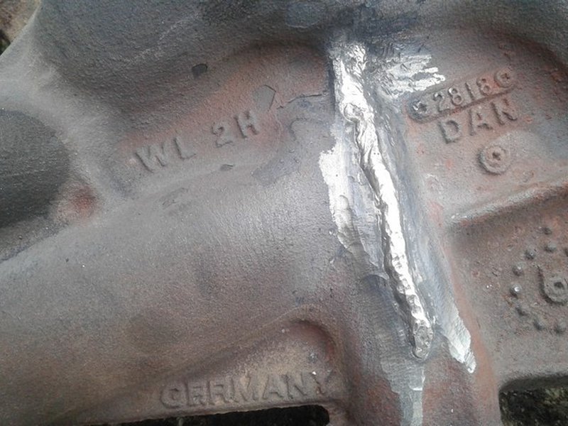 Svařování litinového svodu