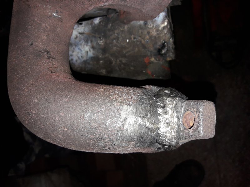 Svařování litinového svodu