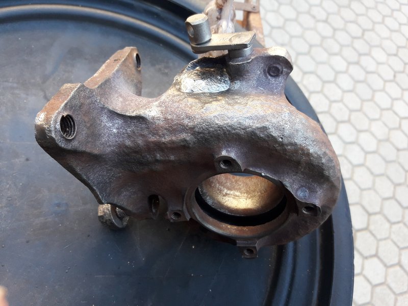 Svaření litinové skříně turbodmýchadla