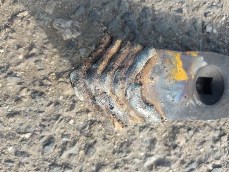 Ukázka navařování radličky